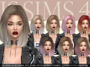 JS SIMS: Skysims 242 Hair Retexture (Ombre)