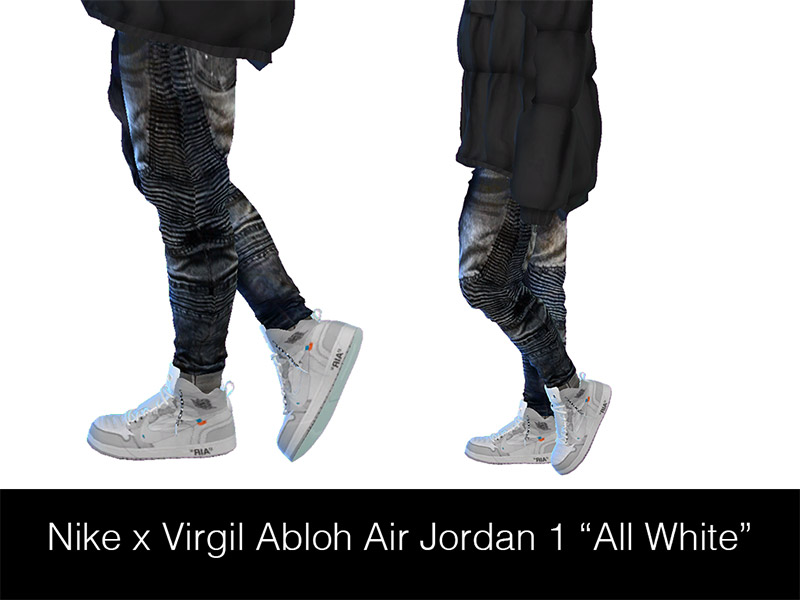 Nike x Virgil Abloh Air Jordan All White - Sims4Adults